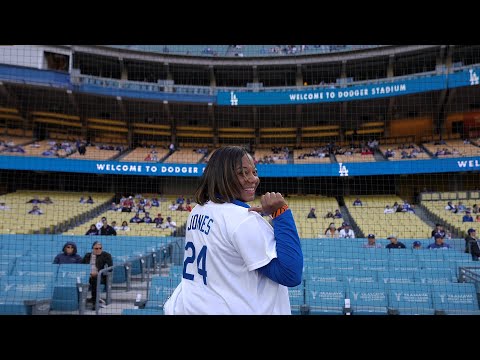 Lifelong Dodgers fan turns unforgettable double play