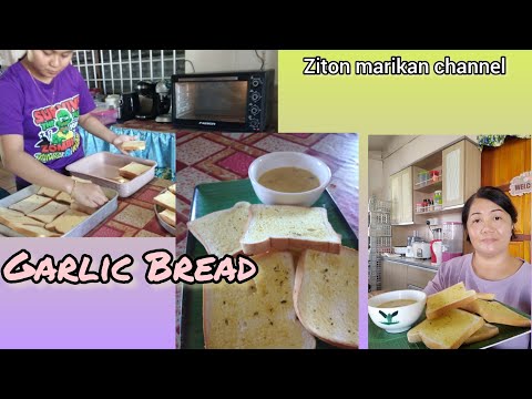 kelas kemas.. Belajar membuat Garlic Bread.. indu Iban rumah panjai😍