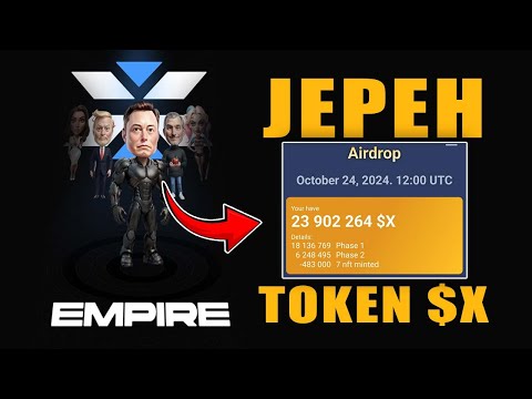 🔴JP X Empire  ❗Update Airdrop X Empire Token $X Distribution | BKD tutorials Airdrop Withdrawal