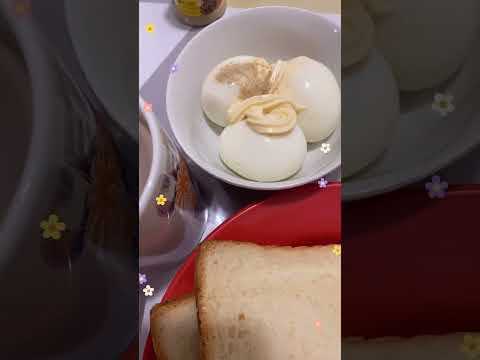 Breakfast，egg mayo，Milo and white bread #food #foodie #foodlover