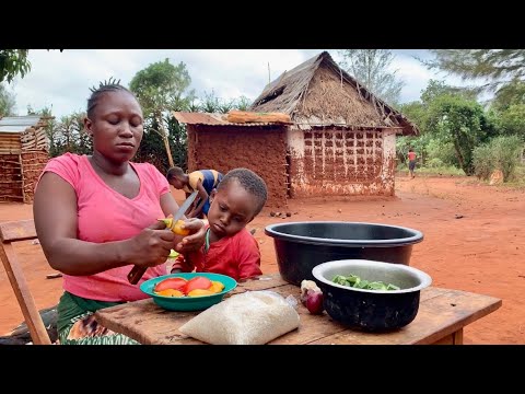 African Village Life #cooking Traditional African Village Food For Dinner