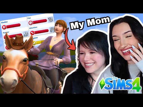 Teaching MY MOM How to play The Sims 4