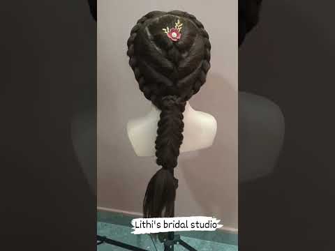 Unique bridal hairstyle 😉 #shorts #youtubeshorts