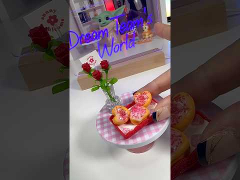 Miniverse Valentine’s Heart Donuts 💜 ❤️ #valentines #asmr #miniverse