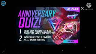 Free fire new quiz answer