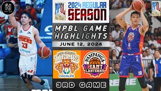 MPBL HIGHLIGHTS: DAVAO OCCIDENTAL TIGERS VS PAMPANGA GIANT LANTERNS (JUNE 12, 2024)