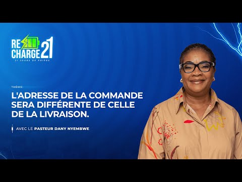 RECHARGE 21 / JOUR 19 / L'ADRESSE DE LA COMMANDE  SERA DIFFÉRENTE DE CELLE  DE LA LIVRAISON