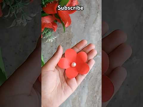 Flower 🌹 tutorial #shortsviral 🔥#beautiful #beginners 👍#handmade #papercraft 🥰🥰 #diyideas