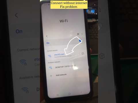 Connect without internet | WiFi problem fix 2024 #wifi #problems #Shorts