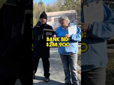 Reacting to CRAZY High Bank Bid at Foreclosure Auction!