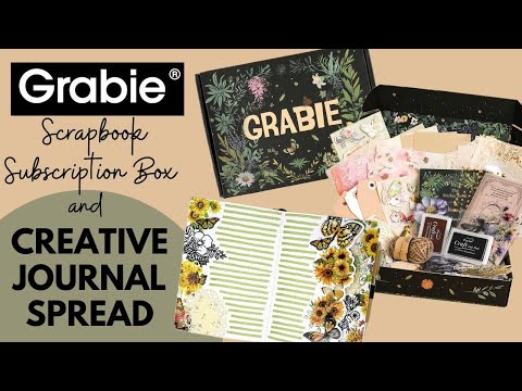 UNBOXING - (SOLD OUT) GRABIE SCRAPBOOK CLUB BOX & CREATIVE JOURNAL PLAN WITH ME