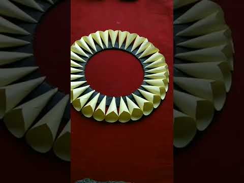 beautiful and easy wall hanging making with paper card boards#youtubeshorts #wallhanging #paper.....