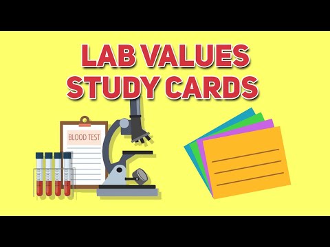 Lab Values Flash Cards [ For Nursing and Medical Students ]