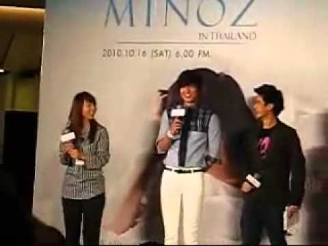 Leeminho says I LOVE U in Thai Language