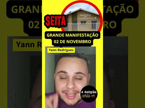 Grande Manifestação Contra Seita Testemunhas de Jeová 02 de Novembro Rio de Janeiro #areligiaocerta