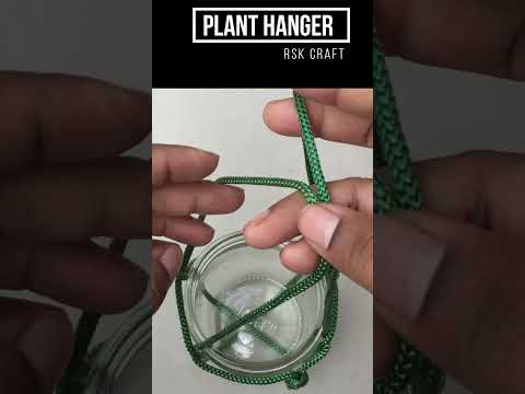 How to Make Plant Hanger|Plant Hanger DIY| Creating Stylish and Functional |Easy Rope Hanger #Shorts