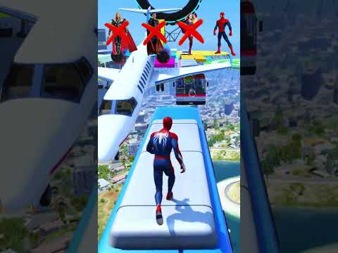 The Incredibles Challenge #spiderman #ironman #batman #superman #gta5