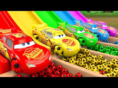 Finger Family Song - Colorful soccer balls, Jumping off the slide - Baby Nursery Rhymes & Kids Songs