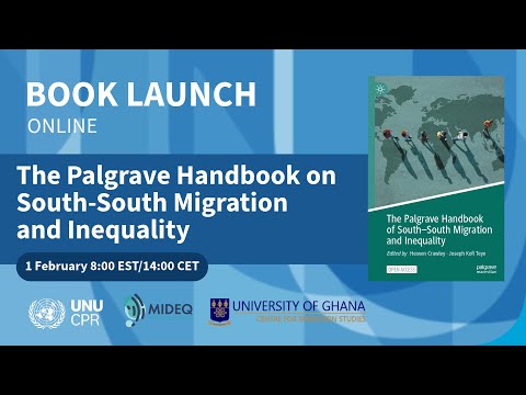 Book Launch: Palgrave Handbook of South-South Migration and Inequality