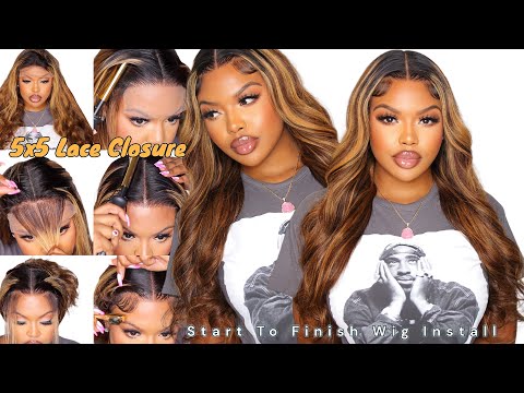 Detailed 5x5 Lace Wig Install | Plucking, Melted Lace + Styling Ft Tinashe Hair