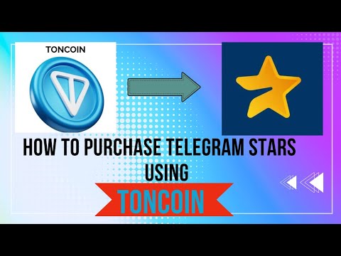 HOW TO PURCHASE TELEGRAM STARS 🌟 USING TONCOIN ( making use of ton inbuilt wallet)