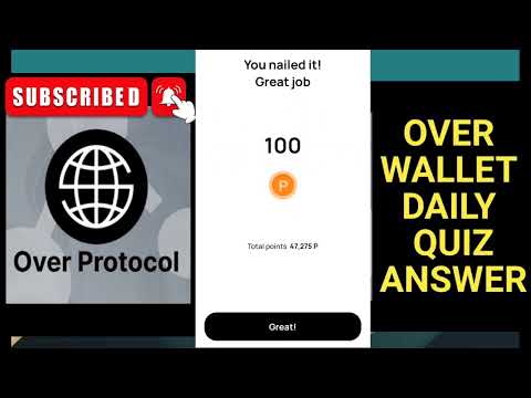 Over Wallet Quiz Answer Today  |today's over wallet quiz answer |Over WalletQuiz #overwallet