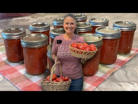 Thick Pizza Sauce from Homegrown Tomatoes