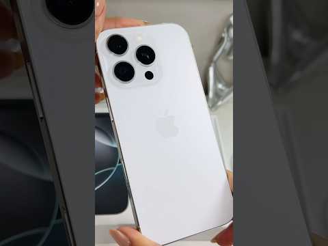 iPhone 16 Pro White Titanium Unboxing with MagSafe Case + Camera Test #iphone16pro #unboxing