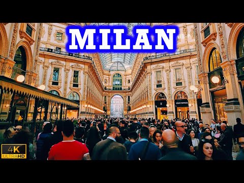 Milan Italy 4k 🇮🇹 AMAZING Walk in the Capital of International Fashion