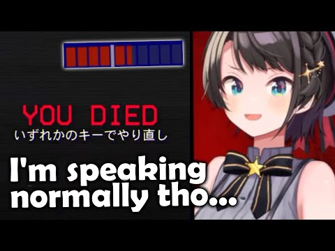 Subaru Dying Many Times Playing DON'T SCREAM Without Screaming「HoloLive/EngSub」