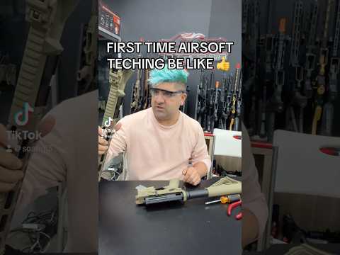 First Time Airsoft Teching #short #shorts #airsoft #airsoftgi #gaming #toys #memes #funny #tech #cod