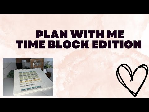 Plan with me | Time block edition ft @cloth_and_paper