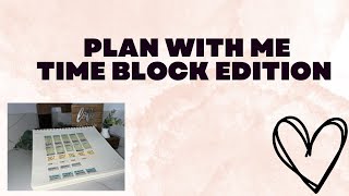 Plan with me | Time block edition ft @cloth_and_paper