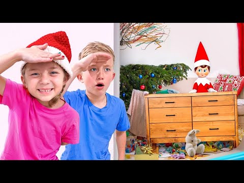 Levi & Ivy Play Hide and Seek with Elf on The Shelf! 🎅