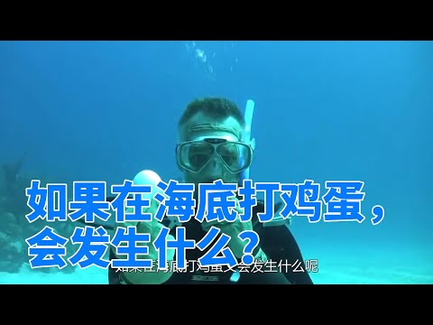 海底压力有多可怕？将鸡蛋打破，有趣的一幕出现了#科技 #科技趣闻 #黑科技 #涨知识