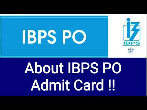 IBPS PO Prelims admit Card release date ??