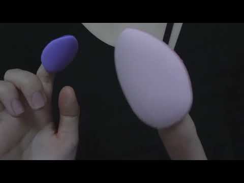 〖ASMR〗Make up puff visual trigger and sound