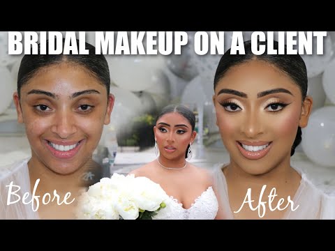 BEAUTIFUL BRIDAL MAKEUP ON A CLIENT (WOC MAKEUP) FT. COLOURPOP NUDE MOOD PALETTE