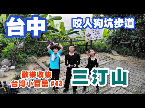 小百岳三汀山/來去太平咬人狗坑步道挑戰好漢坡！/三汀山望高寮看夕陽！