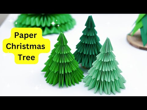 Paper Table Top Christmas Tree / 3D Paper Christmas Tree / Christmas Decoration Ideas / Paper Craft