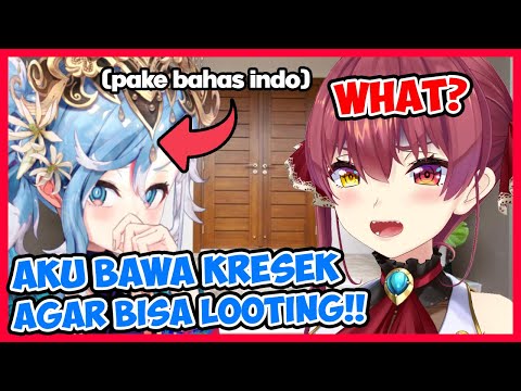 Kobo sengaja bawa kresek sendiri agar bisa looting ditempat marine!!