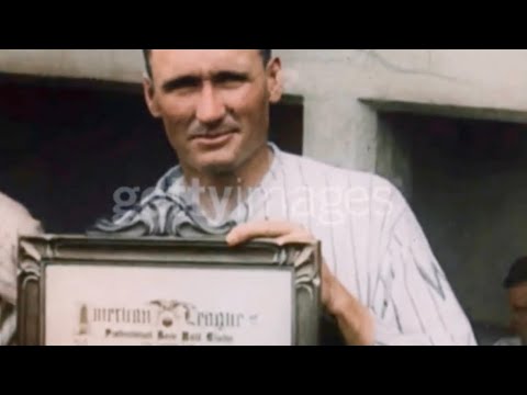 Walter Johnson Presented The 1924 A.L. MVP Award • June 18, 1925