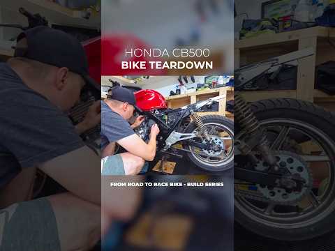 Honda CB500 bike teardown