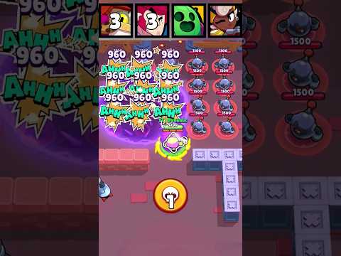 How Many Supers Need To Destroy All Bots ? #brawlstars #shorts