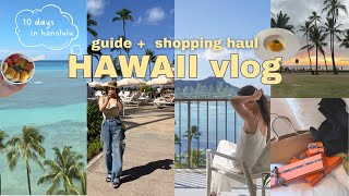 SUB)10 days in hawaii vlog 🌺 Oahu travel guide / what I ate, what I spent & shopping haul