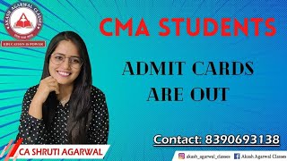 CMA INTER ADMIT CARDS ARE OUT - CLARIFICATIONS #cmainter #cmaexams #cmaadmitcards