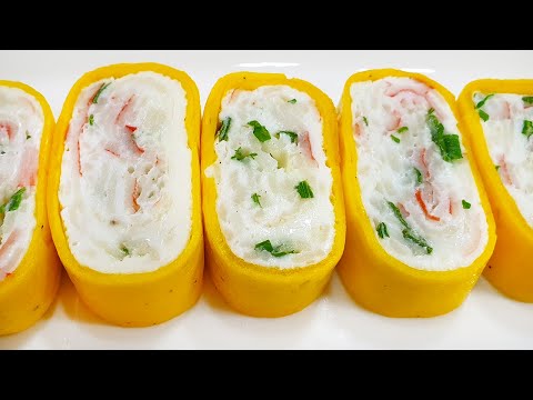 Perfect Egg Rolls Recipe :: Rolled Omelette