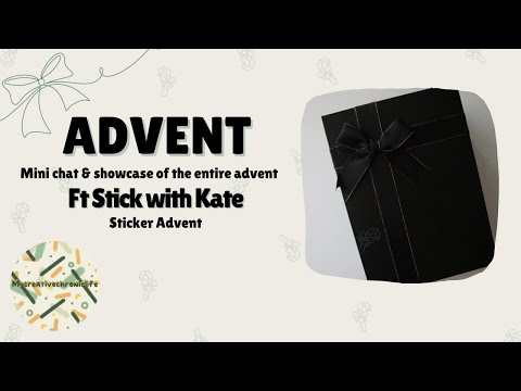 Advent sticker Unboxing Full 12 days + mini chat  - ft Stick With Kate 2024