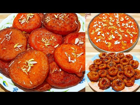 गाजर की तीन तरह की रेसिपी जिसे देखते ही मन ललच जाएगा | Gajar Ka Pua | Gajar Ka Halwa | Carrot Pasta