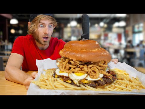 THIS BURGER CHALLENGE HAS DEFEATED 1,000+ PEOPLE! | ELECTRIC EATS THE WORLD #5